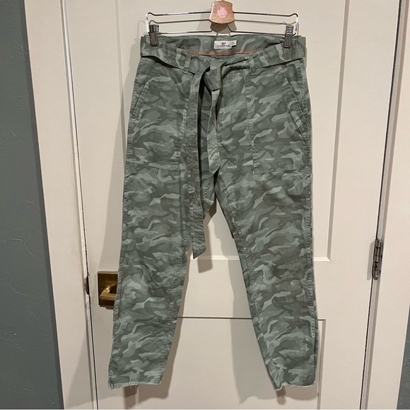 Vineyard Vines Green Camo Utility Pants Sz 8 - Picture 4 of 12